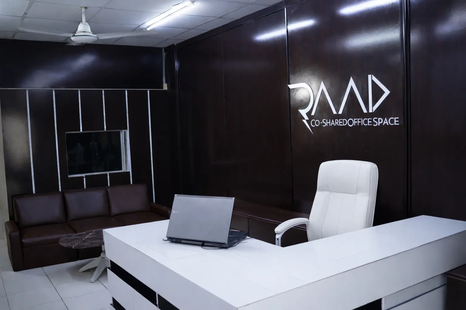 Raad Co-Working – Front desk in Karachi